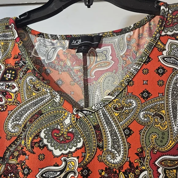 AGB Women's Paisley Top - - Picture 3 of 8